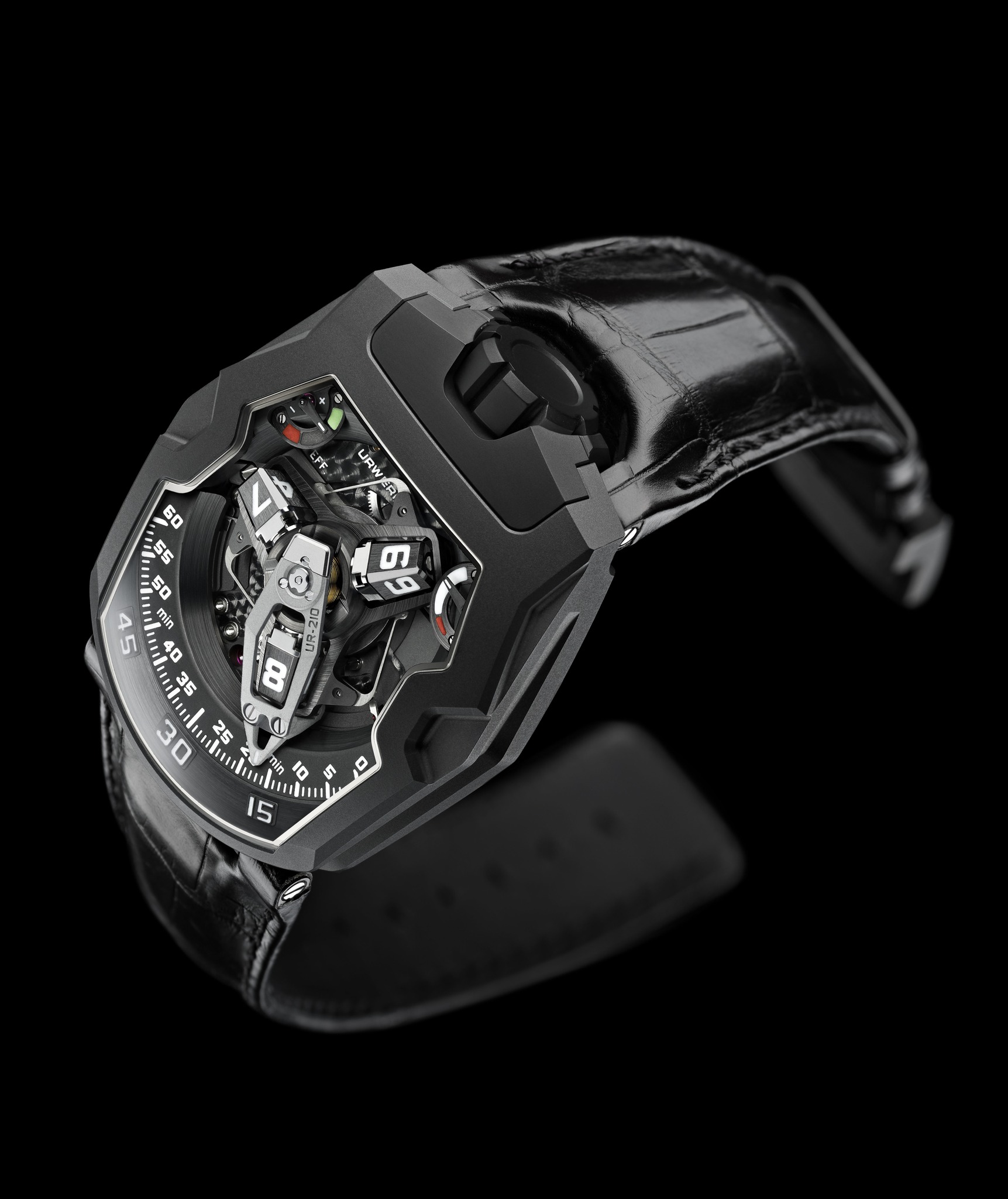 Replica Urwerk UR-210 Black Maltese Falcon Titanium and AlTiN-Coated Steel Watch